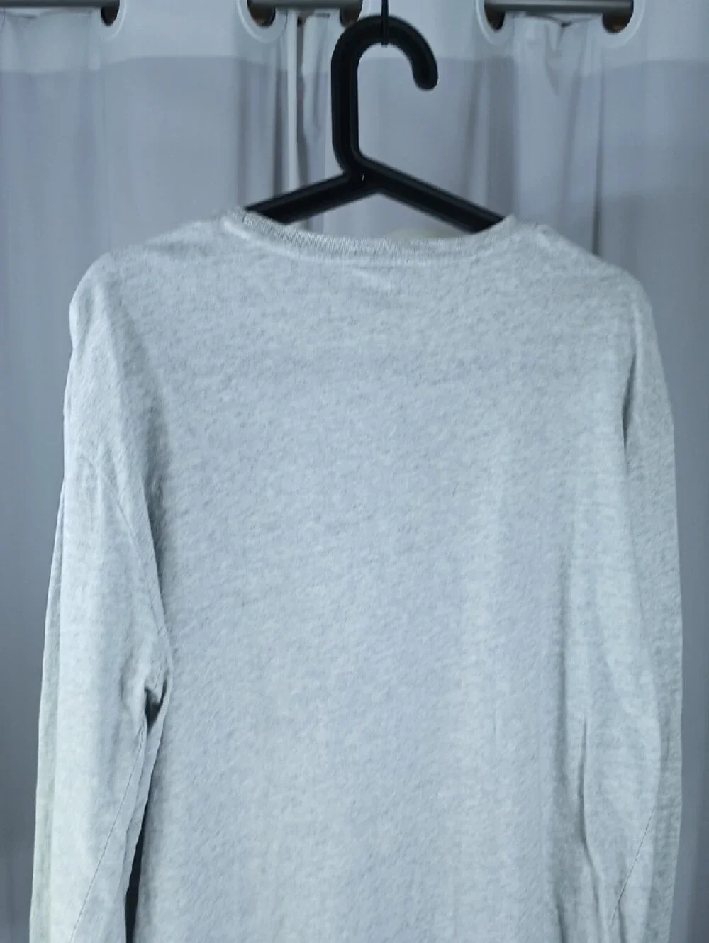Polo by Ralph Lauren Heather Gray Long-Sleeve Crewneck nens T-Shirt